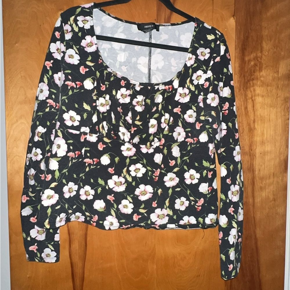 Floral long sleeve shirt